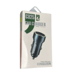 Cargador de Auto Kingleen 18W – Entrada USB y Tipo C – Carga Rápida