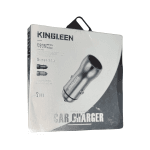 Cargador de Auto Kingleen 15W – Entrada USB Doble – Carga Rápida